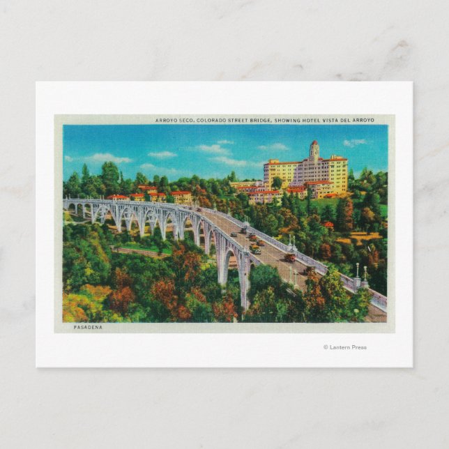 Arroyo Seco Bridge, Colorado Street Bridge Postkarte (Vorderseite)