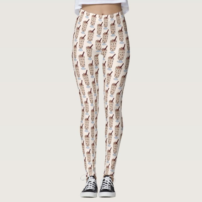 Arroz con Dulce Puerto Rico Coconut Rice Pudding Leggings (Vorderseite)