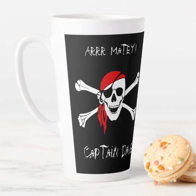 ARRR Matey CustomPirate Skull Crossbone Tasse (Beispiel)