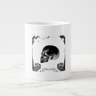Ars Longa Vita Brevis Gothic Schädel Rose Memento Jumbo-Tasse