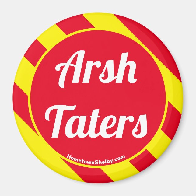 Arsch Taters Red/Gelb Magnet (Vorne)