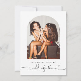 Arschrahmen wird meine Trauzeugin sein Dankeskarte