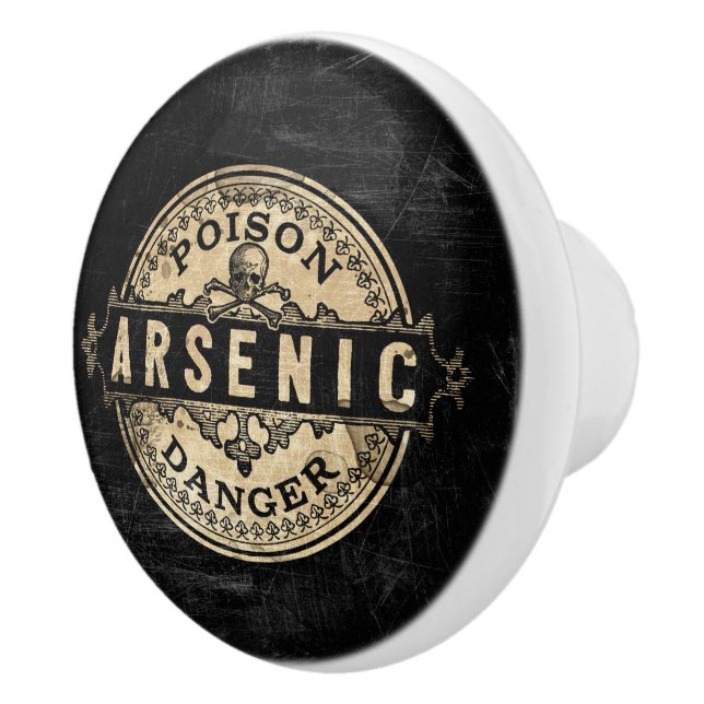 Arsen-Vintag-Style-Giftsiegel Keramikknauf (Rechts)