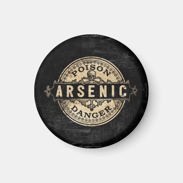 Arsen-Vintag-Style-Giftsiegel Magnet (Vorne)