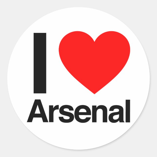 Arsenal der Liebe Runder Aufkleber (Vorderseite)