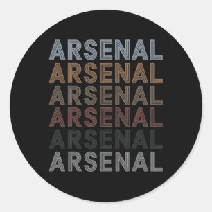 Arsenal Football Team Fangeschenk Idee Runder Aufkleber