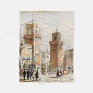 Arsenal von Venedig von Lorenzo Kirchmayr Fleecedecke
