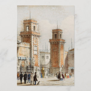 Arsenale von Venedig von Lorenzo Kirchmayr Einladung