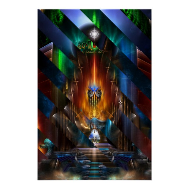 Arsencia Golden Goddess Razor Cut Perfektes Poster (Vorderseite)