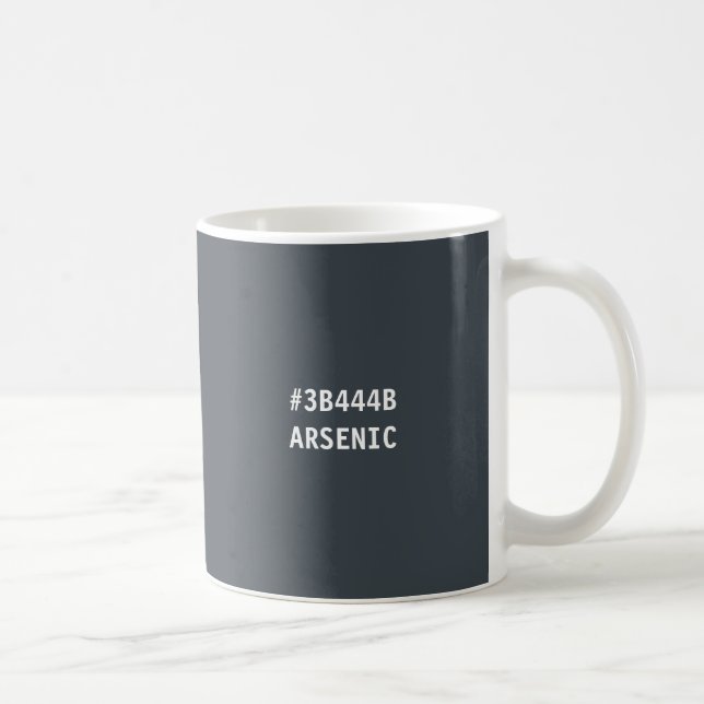 Arsenfarbhex-Code-Tasse Kaffeetasse (Rechts)