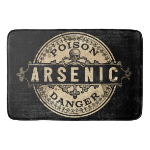Arsenhaltiger Vintager Art-Gift-Aufkleber Badematte