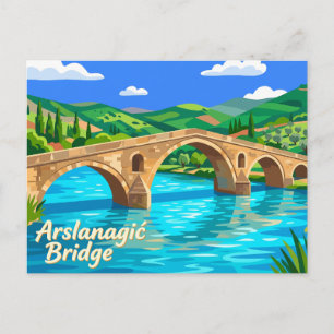 Arslanagić-Brücke Bosnien und Herzegowina Postkarte