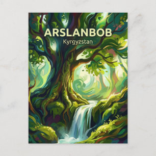 Arslanbob-Walnussbaumwald Kirgisistan Postkarte