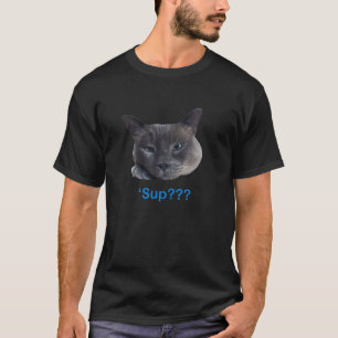 Art4simon Blue-Point Siamese 'Sup?? Katze T-Shirt