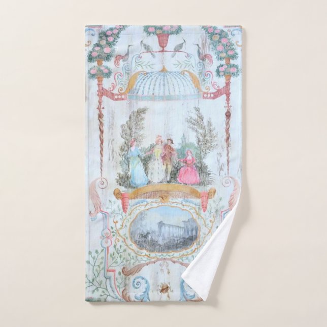 Art 17ème siècle Floral Oiseaux Paysages (Serviette à main)