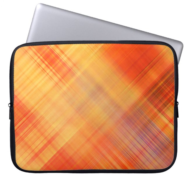 art abstract geometric diagonal lines pattern, blu laptopschutzhülle (Vorderseite)
