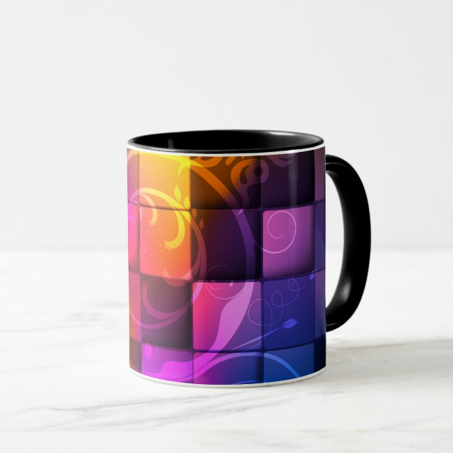 Art Abstrait 20 Mug (Devant droit)