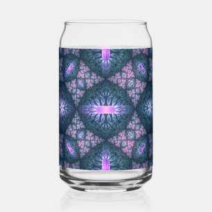 Art abstrait de motif fractal 3D bleu violet rose