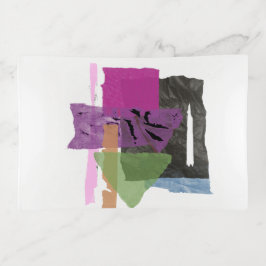 Art Abstrait imprimé sur plateau de trinket en ver