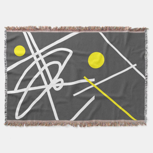 Art abstrait minimalisme Point jaune Couverture gr (Devant)