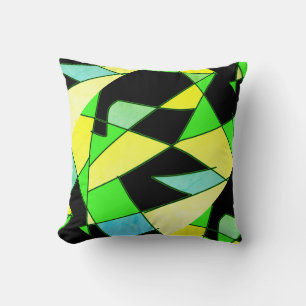 Art Abstrait Peinture D'Un Coussin Coussin Type