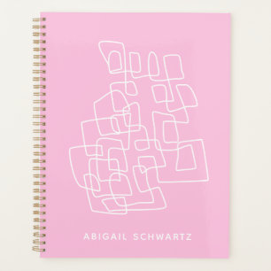 Art Abstrait rose contemporain personnalisé