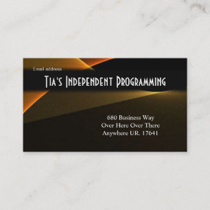 Art Abstrait unique Carte de visite double face