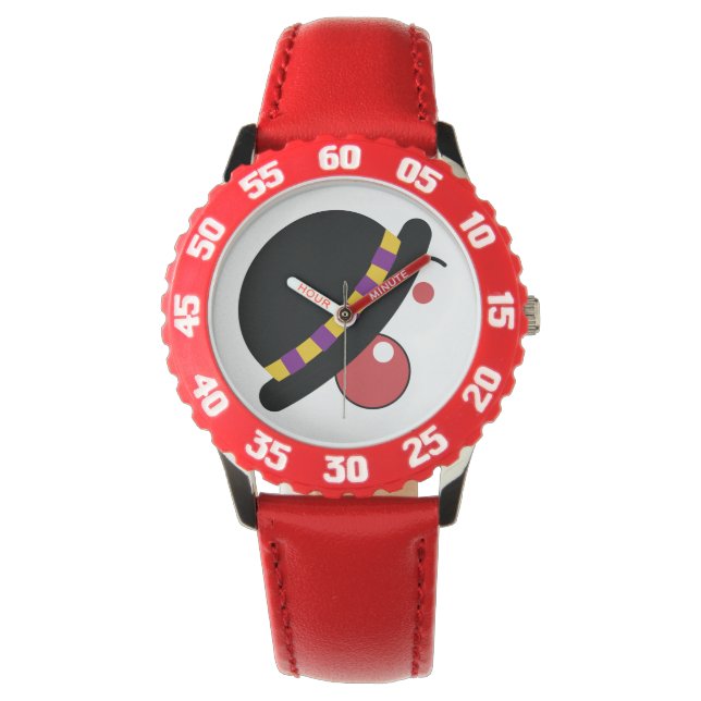 Art Abstrakt Clown Armbanduhr (Vorderseite)