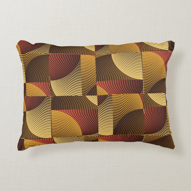 Art Abstrakt Geometric Textured Background Dekokissen (Vorderseite)