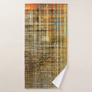 Art abstrakte farbige geometrische Schnittkante Badehandtuch