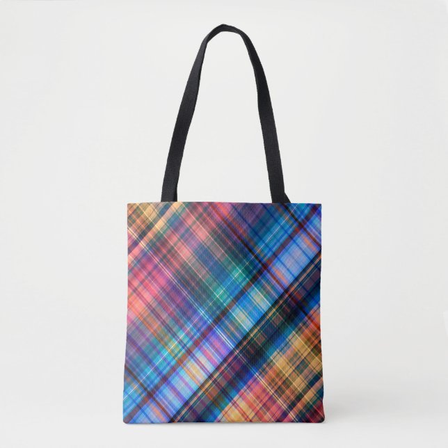 Art abstrakte geometrische Muster Regenbogen ba Tasche (Vorderseite)