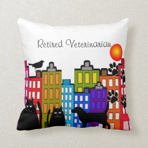 Art animal lunatique retiré de coussin vétérina