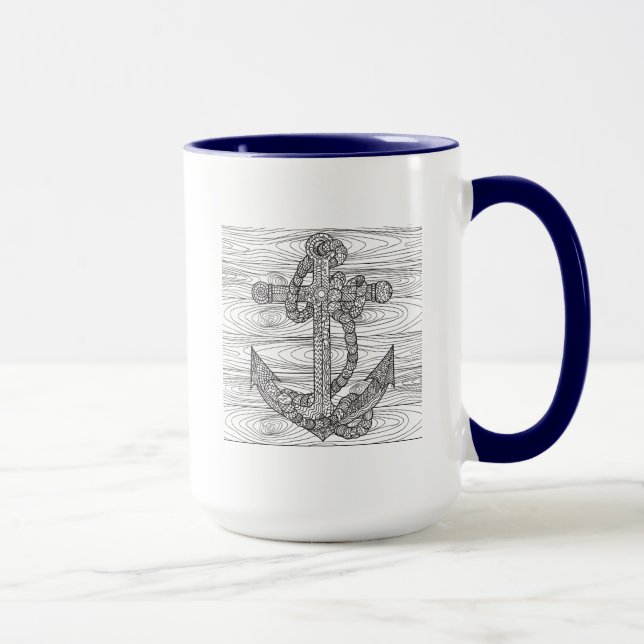 Art-Anker und Seil Tasse (Rechts)