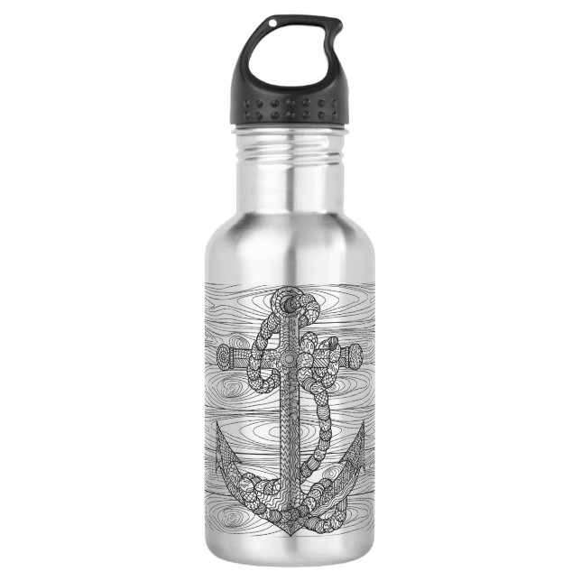Art-Anker und Seil Trinkflasche (Vorderseite)