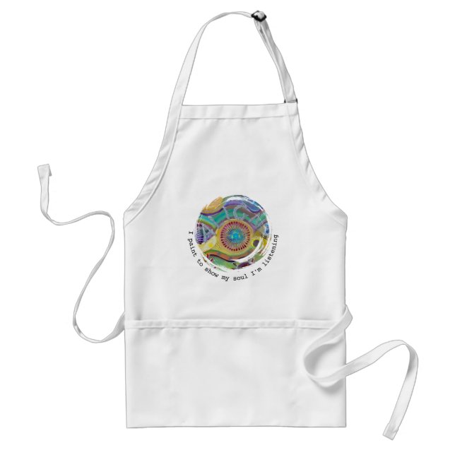 ART Apron with original art and quote Schürze (Vorne)