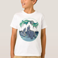 Art arctique T-shirt enfant ours polaire Chemises