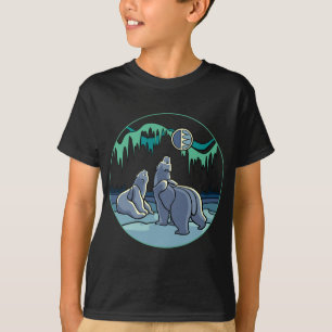 Art arctique T-shirt enfant ours polaire Chemises 
