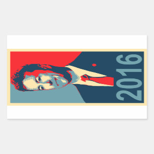 Art-Aufkleber 2016 Rand-Pauls Obama Rechteckiger Aufkleber