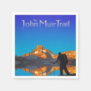Art - Banner Peak - John Muir Trail Text Serviette