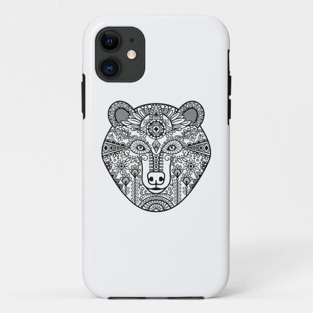 Art-Bärn-Kopf Case-Mate iPhone Hülle (Rückseite)