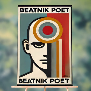 Art Beatnik Poète Moderne du Milieu du Siècle