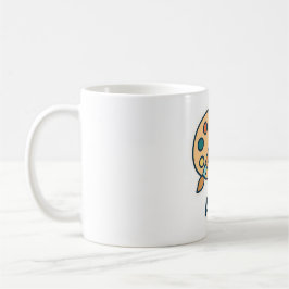 Art Betrifft: Farbpalette und Pinsel Kaffeetasse
