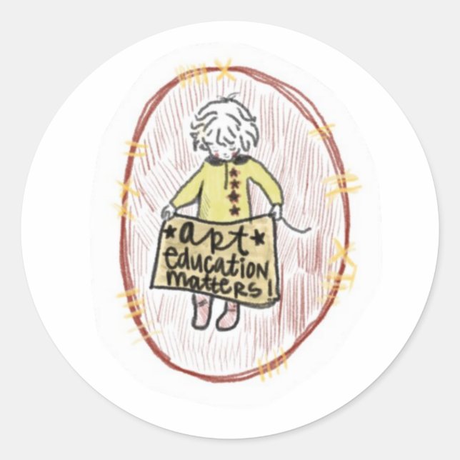 Art Bildung Matches Sticker (Vorderseite)