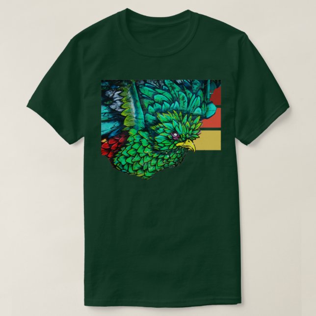 Art Bird Guatemala Birds Souvenir Quetzal 6 T-Shirt (Design vorne)