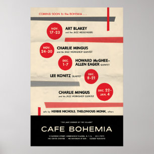 Art Blakey - Charles Mingus Jazzplakat - Bei der Poster