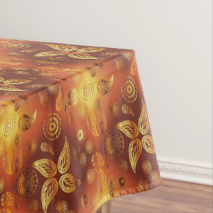 Art-Bohemisches Goldenes Paisleys Boho Tischdecke