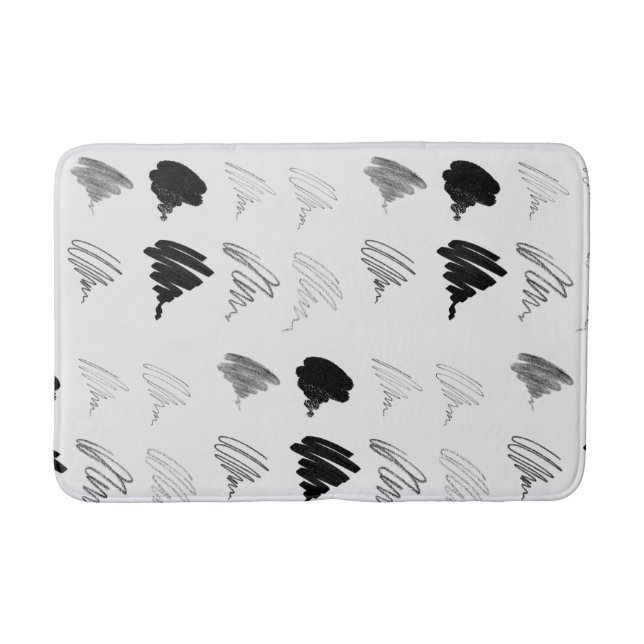 Art Brush Muster Bath Mat Badematte (Vorderseite)