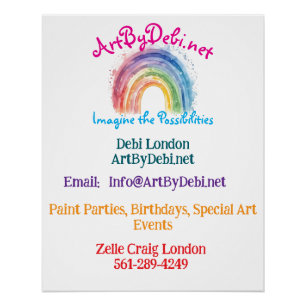 Art by Debi, Paper Poster