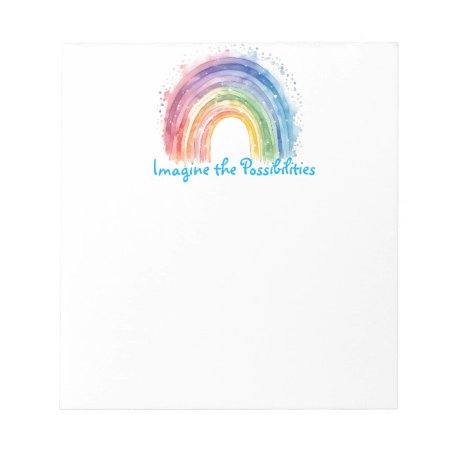 Art by Debi, Regenbogen Notizblock (Vorderseite)