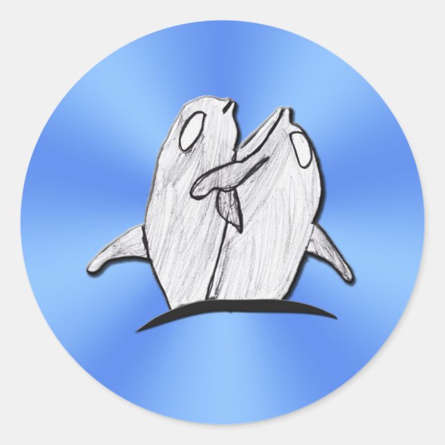 Art by Kids - Stickers Dolphins Round (Devant)